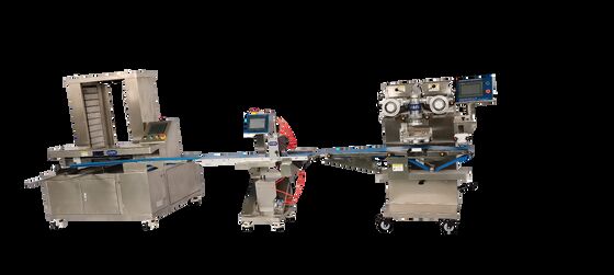 Хорошая цена Automated Chicken Breast Dog Food Encrusting Line | Integrated with Cutter & Tray Arranger онлайн